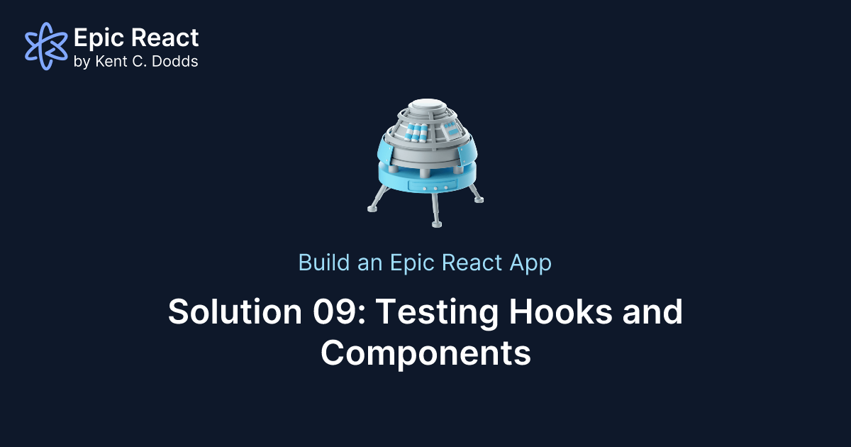 Epic Testing On Rpt Solution 09 | Epic React by Kent C. Dodds